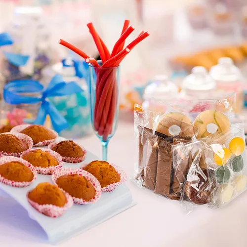 Miniatura 5 de MoloTAR 200 piezas bolsas de celo/celofán transparentes resellables de 4'' x 6'', buenas para panadería, bolsas para dulces adhesivas, velas, jabón