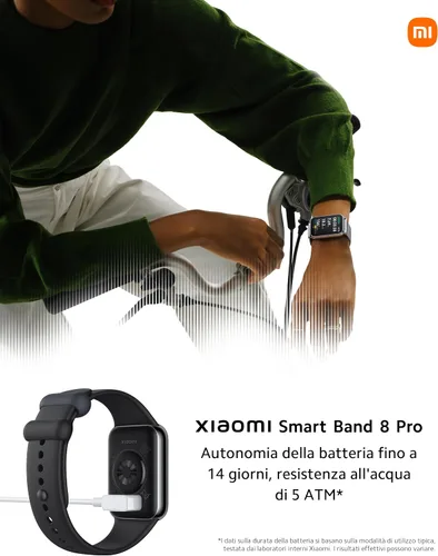 Miniatura 8 de Xiaomi Smart Band 8 Pro Fitness Tracker, pantalla AMOLED de 1.74 pulgadas, batería de hasta 20 días, 5 ATM, seguimiento de SpO2, monitoreo del sueño
