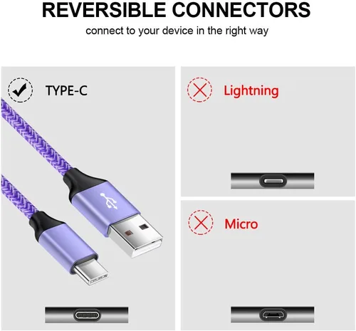 Miniatura 2 de Cargador tipo C Cargador rápido Bloque de pared Enchufe Android USB C Cable de carga rápida para Samsung Galaxy S23 S22 S21 Ultra/S21