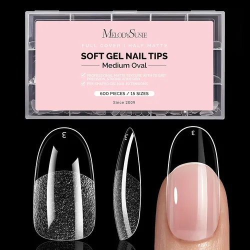 Miniatura 18 de MelodySusie Pegamento de uñas de gel 9 en 1 sin TPO para puntas de uñas postizas, 2 unidades de 0.5 fl oz de luz UV de larga duración requerida