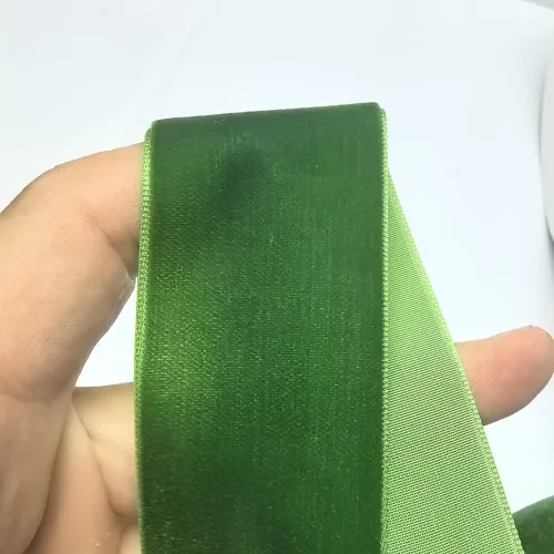 Miniatura 3 de Chenkou Craft Lotes de cinta de terciopelo verde de 25 yardas/rollo de 1 1/2 pulgadas a granel de Navidad (verde, 1 1/2 pulgadas)