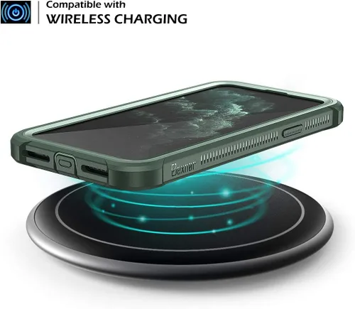 Miniatura 7 de Dexnor Funda para iPhone 11 Pro con protector de pantalla, transparente, resistente, de cuerpo completo, a prueba de golpes, parte trasera dura