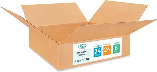 Miniatura 275 de IDL Packaging Paquete de 5 cajas de envío altas de 8 x 8 x 48 pulgadas, extra resistentes de 200 libras frente a caja regular, cajas de mudanza