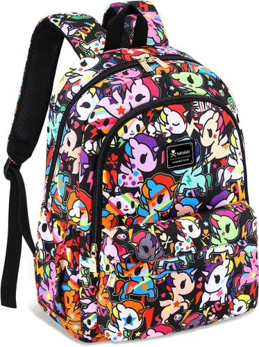 Miniatura 11 de Tokidoki Mochila con llavero Unicorno linda mochila de viaje para laptop para mujer, bolsa casual, mochila ligera, mochila de día