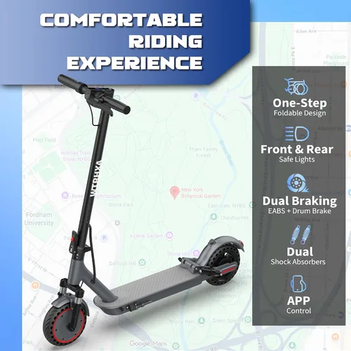 Miniatura 8 de Electric Scooter, Electric Scooter for Adults, 350W/500W Motor, 19 Mph Speed, 15/25 Miles Ranges, 8.5"/10" Solid Tire, Folding E-Scooter Adult