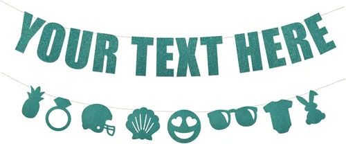 Miniatura 8 de Rad Novelty - Cartel con texto en inglés «Your Text Here» – Cartel divertido y grosero para personalizar tu fiesta Cartel personalizado con texto