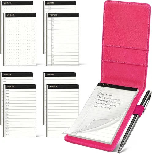 Miniatura 12 de WEMATE Juego de 10 Piezas de Soportes Pequeños para Bloc de Notas, Cuaderno de Bolsillo - Incluye Mini Soporte para Bloc de Notas de Bolsillo con 8