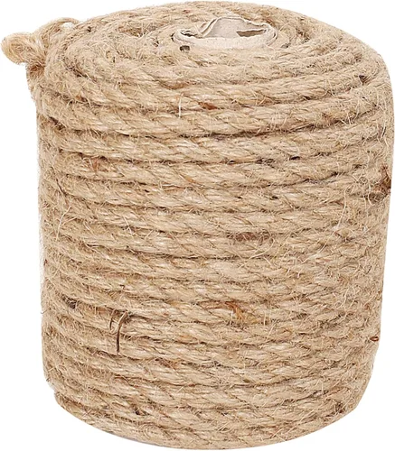 Miniatura 8 de Cordel de yute de 984 pies (0.039 in), cuerda fina natural para manualidades, jardinería, jardín, plantas, envoltura de regalos, decoración
