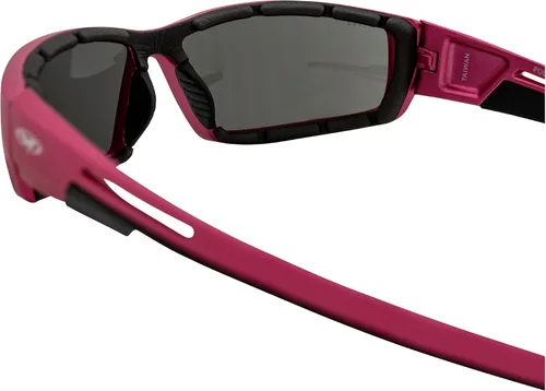 Miniatura 6 de Global Vision Sly - Gafas de sol acolchadas para mujer, montura metálica rosa con lentes ahumadas