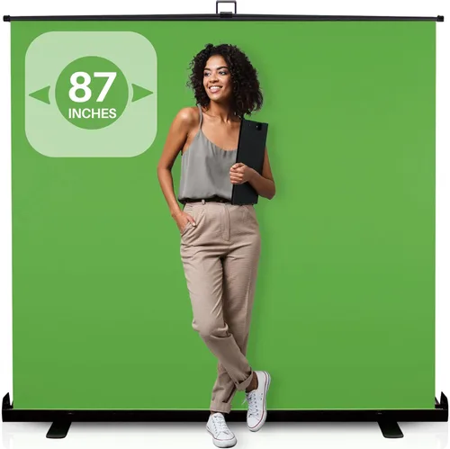 Miniatura 12 de Fondo de pantalla azul de 62 pulgadas – Fondo Chromakey plegable y portátil para streaming, videollamadas, fotografía, zoom y juegos – resistente a