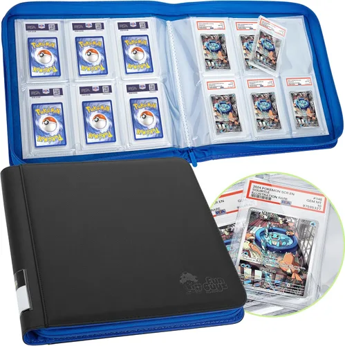 Miniatura 15 de FunGuys Carpeta para Tarjetas Graduadas – Carpeta de 4 Bolsillos para Slabs para PSA, BGS, SGC y Todas las Tarjetas Graduadas, Álbum