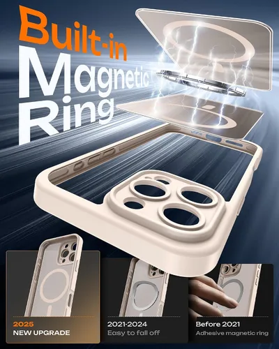 Miniatura 283 de TOCOL Funda para iPhone 11, compatible con Magsafe, protección completa de cámara, imanes integrados, protección contra caídas, funda translúcida