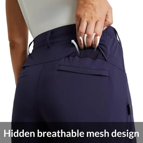Miniatura 3 de BALEAF Pantalones cortos de golf para mujer, elásticos, de 4.5 pulgadas, de secado rápido, transpirable, para senderismo, elastano, activos