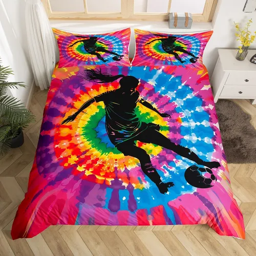 Miniatura 49 de Manfei Juego de funda de edredón occidental, tamaño individual, juego de ropa de cama de caballo de vaquero de 2 piezas, funda de edredón de cactus