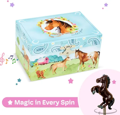 Miniatura 27 de Jewelkeeper Joyero para niñas – Muñeca bailarina negra y caja de música – Swan Lake Tune – Organizador de joyas – 6 x 5 x 4 pulgadas