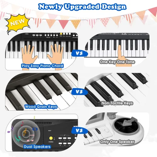 Miniatura 4 de Teclado de piano de juguete para niños, pianos eléctricos mejorados, juguetes para niños de 3, 4, 5, 6, 7, 8 años, teclados para principiantes