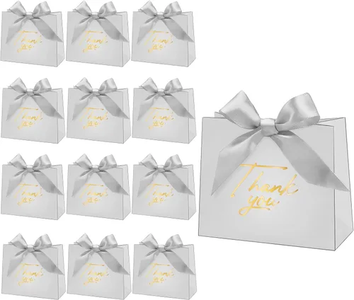 Paquete de 30 pequeñas bolsas rojas de regalo de agradecimiento, mini bolsas de regalo, bolsas de dulces a granel con lazo rosa para Navidad, baby