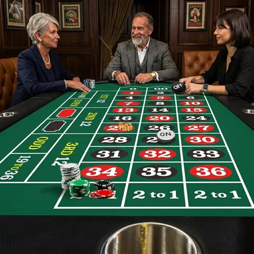 Miniatura 2 de Alfombrilla de fieltro 2 en 1 para juegos de casino, diseño de ruleta y dados de doble cara, mantel profesional para noche de casino en casa