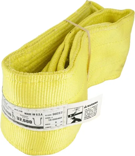 Miniatura 14 de DD Sling. Correa de 2 capas para levantamiento, de red de nylon, de doble ojal. Muy resistente (900 tejidos).Capacidad de carga vertical