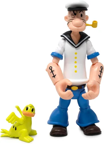 Miniatura 15 de Boss Fight Studio Bluto Popeye The Sailor Man Classics Wave 1 Figura de acción coleccionable – Figura altamente articulada con accesorios que