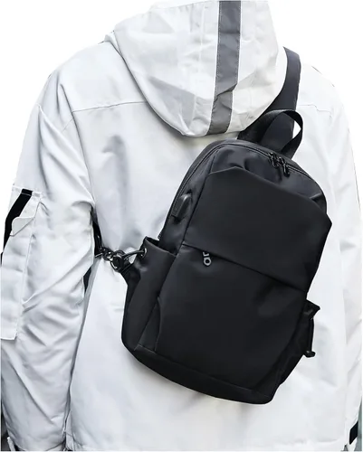 Miniatura 24 de SEAFEW Mochilas tipo bandolera tácticas, negro - pequeño, Mochilas Sling