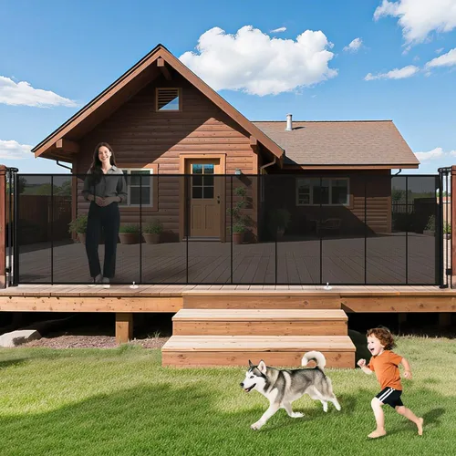 Miniatura 11 de Puertas retráctiles para bebés de 236 pulgadas, puerta para perros extra ancha, puerta de seguridad para niños y mascotas de 42 pulgadas de alto