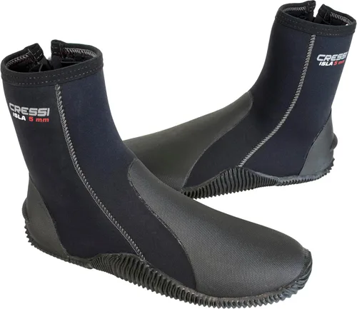 Miniatura 10 de Botas de agua de tripulación unisex para adultos para buceo, surf, barranquismo, grosor de neopreno de 5 mm - Isla: diseñado en Italia