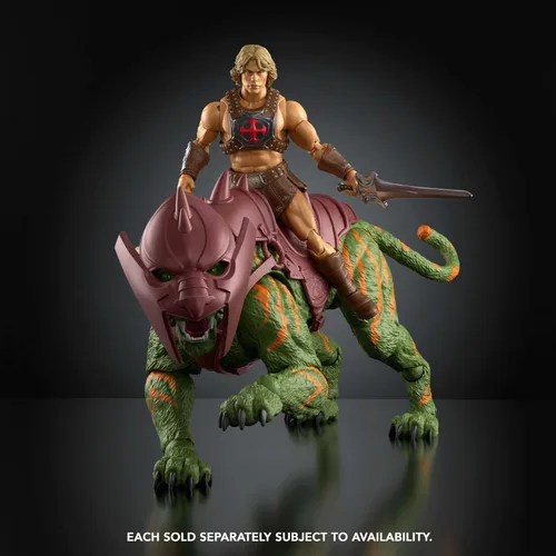 Miniatura 3 de Masters of the Universe Chronicles Figura de acción de gato de batalla, película 2026 precisa de 6.5 pulgadas, ojos de cristal y mandíbula