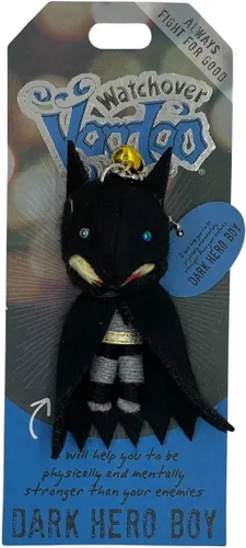 Miniatura 2 de Watchover Voodoo Llavero de niño héroe oscuro de 3 pulgadas, regalo hecho a mano para traer buena suerte y positividad dondequiera que vayas