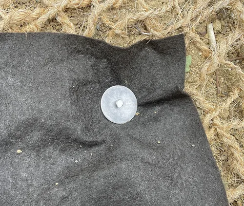 Miniatura 9 de Sandbaggy Pasadores superiores circulares de 12 pulgadas, fabricados en Estados Unidos, acero de calibre 6 de grado industrial, ideal para suelos