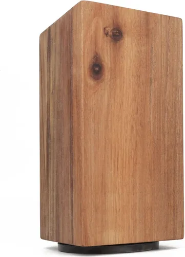 Uniharpa Soporte magnético para cuchillos, giratorio de 360°, soporte de bloque de cuchillos con imán fuerte, organizador de madera de acacia sin