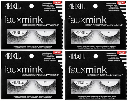 Miniatura 7 de Ardell Pestañas postizas de visón sintético Demi Wispies, sin nudos, pestañas reutilizables para una mezcla sin costuras, paquete de 4