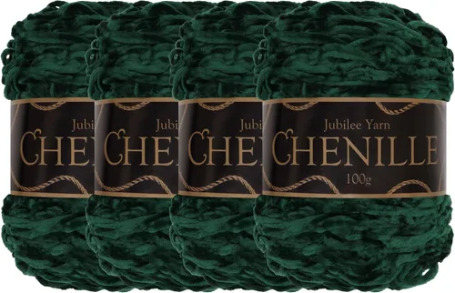 Miniatura 37 de JubileeYarn - Hilo de chenilla (3.53 oz/poliéster peinado, circonita), 1 pastel