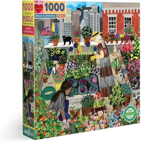 Miniatura 15 de eeBoo Rompecabezas de 1000 piezas, rompecabezas de pueblo pesquero sueco para adultos, cuadrado de 23 x 23 pulgadas, fabricado con tablero reciclado
