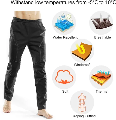 Miniatura 4 de INBIKE pantalones de invierno forro polar térmico para Multi deportes al aire libre.