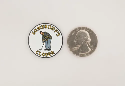 Miniatura 4 de Play and Repeat Happy Gilmore - Marcador de pelota de golf con clip magnético para sombrero, divertido regalo de golf para hombres, accesorios