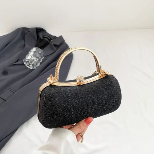 Miniatura 3 de Bolso de mano de noche para mujer, bolsos formales brillantes de noche, bolso de mano para boda, cóctel, graduación, fiesta, bolsa de noche