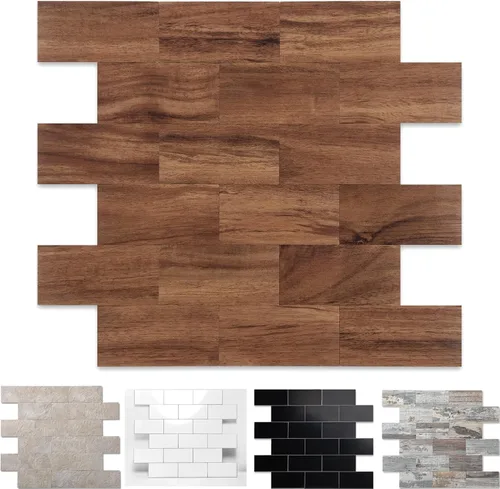 Miniatura 29 de Azulejos Adhesivos para Salpicadero 12"X12" Azulejos de Pared PVC, Adhesivos para Salpicadero de Cocina, Azulejos de Baño, Chimenea, Lavandería