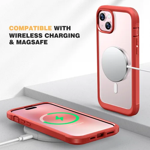 Miniatura 112 de Diaclara Funda diseñada para iPhone 16, mejorada [protección completa de la cámara], carcasa resistente de cuerpo completo con protector de pantalla