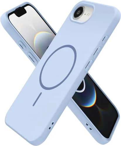 Miniatura 44 de oakxco Funda de silicona Mag Safe para iPhone 17 Pro Max, funda magnética delgada y fina compatible con carga inalámbrica MagSafe, bonita funda Negro