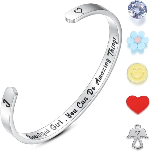 Miniatura 19 de SAM & LORI Pulseras personales para adolescentes, mujeres, regalos de joyería significativos (varios diseños) para mejor amiga, hija, nieta
