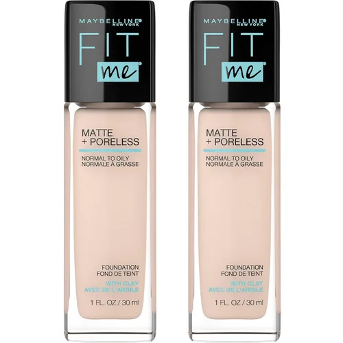 Miniatura 49 de Maybelline New York Fit Me Matte + Poreless Base Líquida, Formato de Bolsa, 220 Natural Beige, 1.3 onzas 220 Beige natural