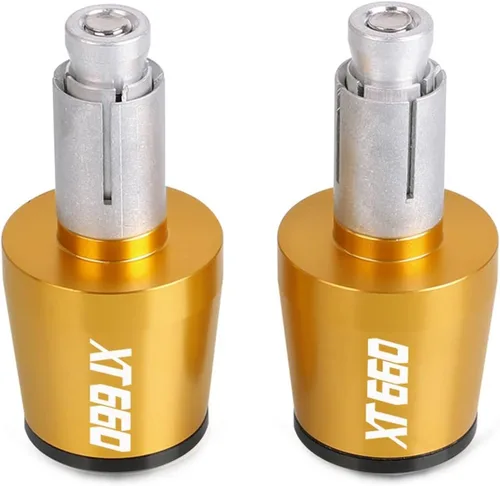 Manillar de motocicleta extremos manillar empuñaduras tapa anti vibración Silder Plug para Yamaha XT660R XT660X XT660Z XT660 R/X/Z 2004-2017 (color