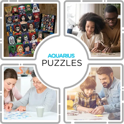 Miniatura 4 de AQUARIUS DC Comics Puzzle Retro Cast (rompecabezas de 1000 piezas) – Mercancía y coleccionables con licencia oficial de DC Comics – Sin