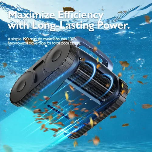 Miniatura 3 de [Lanzamiento 2026] Aspiradora robótica automática de piscina para piscinas enterradas y sobre el suelo, aspiradora de piscina de escalada en pared