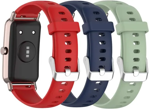 Miniatura 18 de Senter Banda de liberación rápida de silicona suave de 0.630 in para Huawei Watch Fit Mini Smart Watch Púrpura