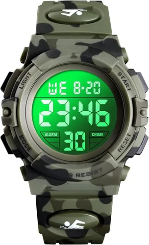 Dayllon Kids Digital Watch Outdoor Sports 50M Waterproof Electronic Watches Alarm Clock 1224 H Stopwatch Calendar Boy Girl Wristwatch
