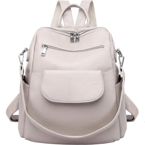 Miniatura 10 de ASDSSRY Mochila de Moda para Mujer Bolso Impermeable Mochilas Escolares Viajes Compras Mochila Convertible Bolsa de Hombro para Damas