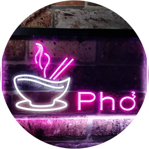 Miniatura 16 de ADVPRO Pho - Letrero de neón LED de doble color, para restaurante, fideos vietnamitas, azul y rojo, 12 x 8.5 pulgadas, st6s32-i0459-br