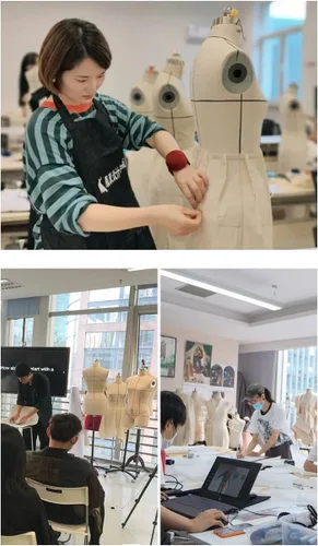 Miniatura 6 de Maniquí femenino para coser ropa, formas de vestir con brazos suaves, maniquí de modista totalmente anclable sobre ruedas, tamaño completo